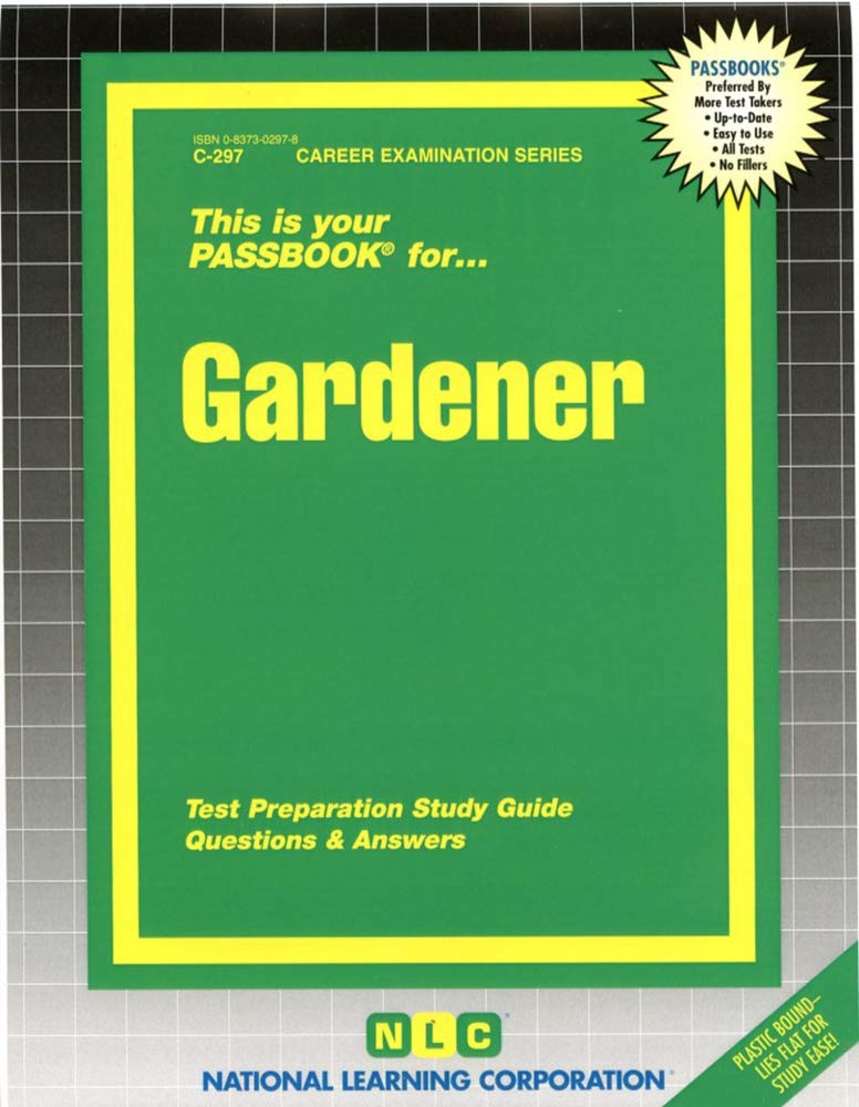 Cover of Gardener: Passbooks Study Guide