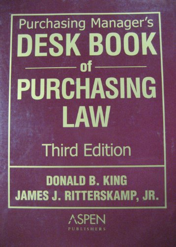 Cover of Purchasing Manager's Desk Book of Purchasing Law, Third Edition