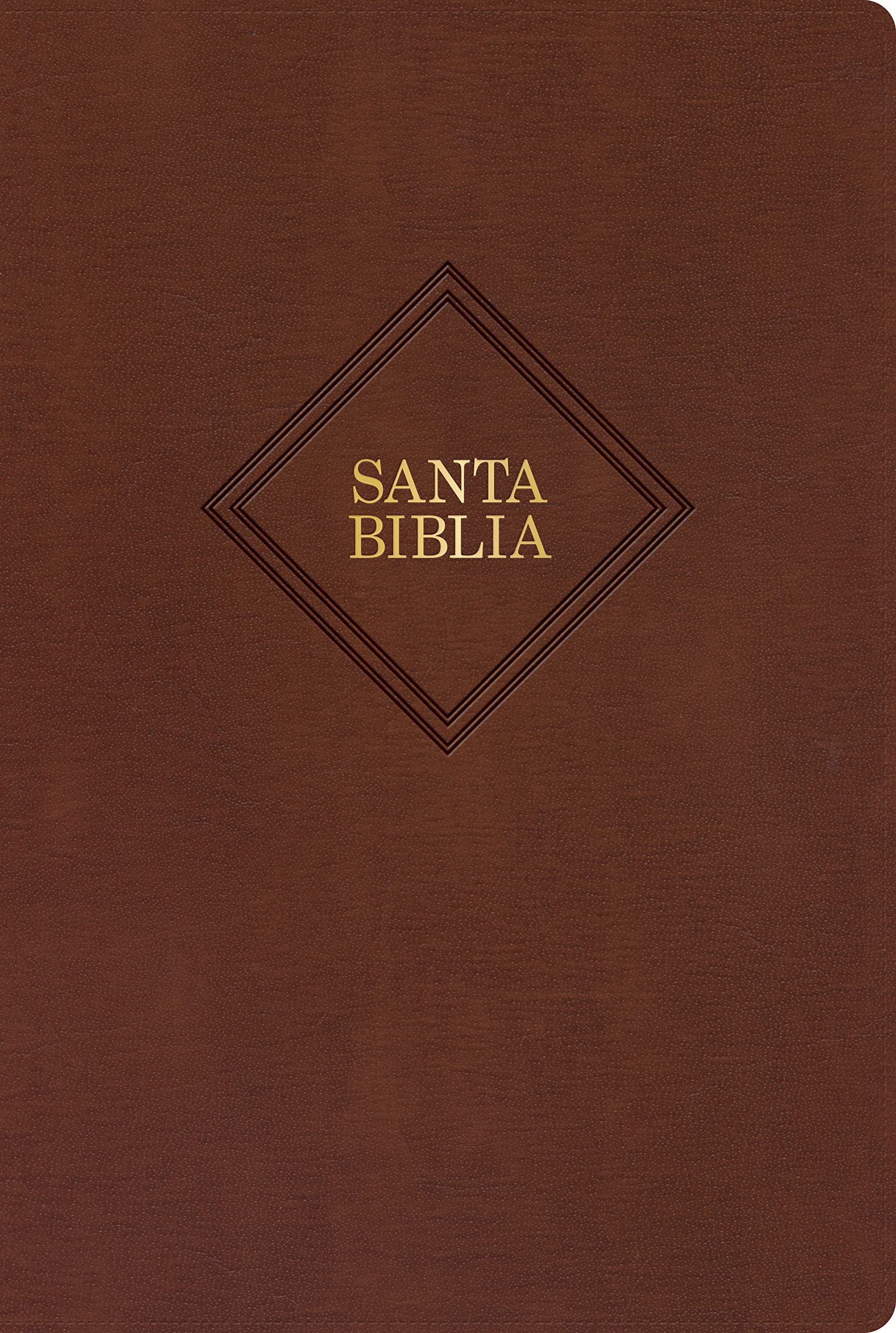 Cover of RVR 1960 Biblia letra gigante, café piel fabricada (Edición 2023): Santa Biblia (Spanish Edition)
