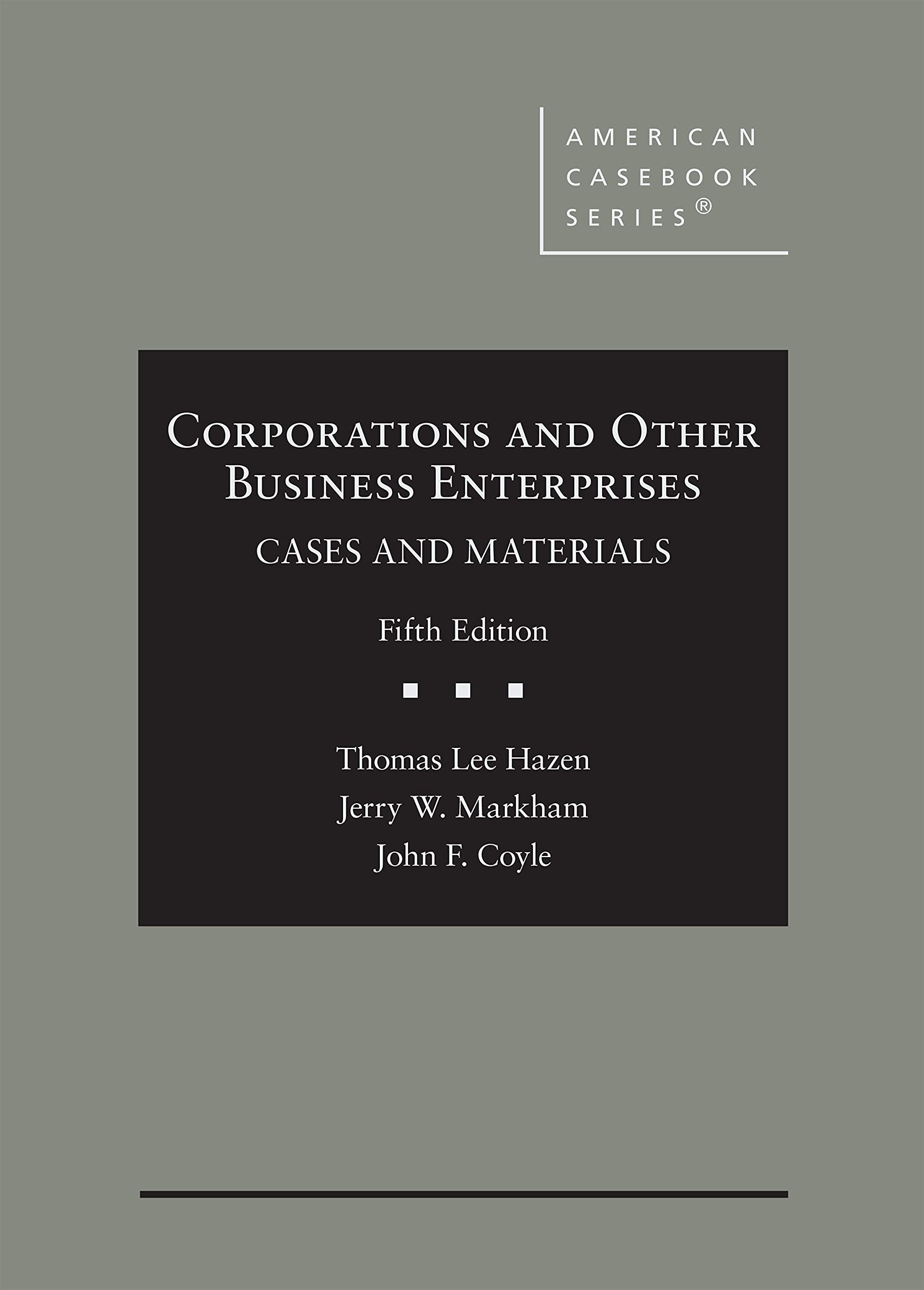 Cover of Corporations and Other Business Enterprises, Cases and Materials (American Casebook Series)