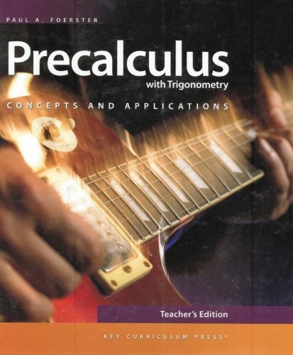 Cover of Precalculus with Trigonometry: Concepts and Applications, Teacher's Edition
