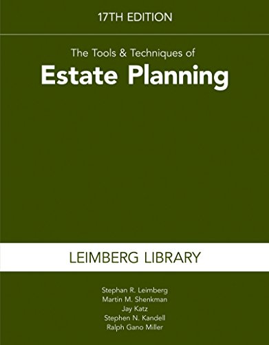 Cover of The Tools & Techniques of Estate Planning 17th Edition