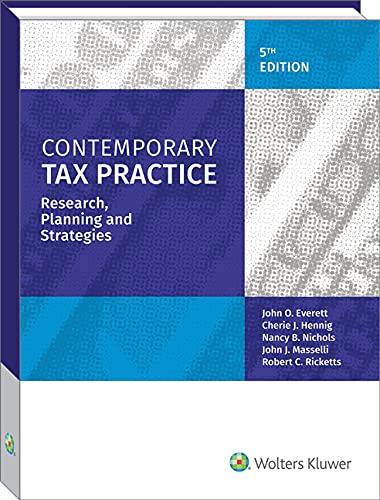 Cover of Contemporary Tax Practice: Research, Planning and Strategies (5th Edition)