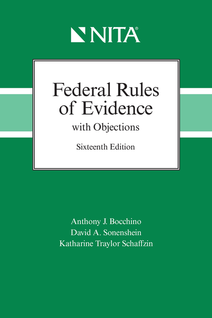Cover of Federal Rules of Evidence with Objections