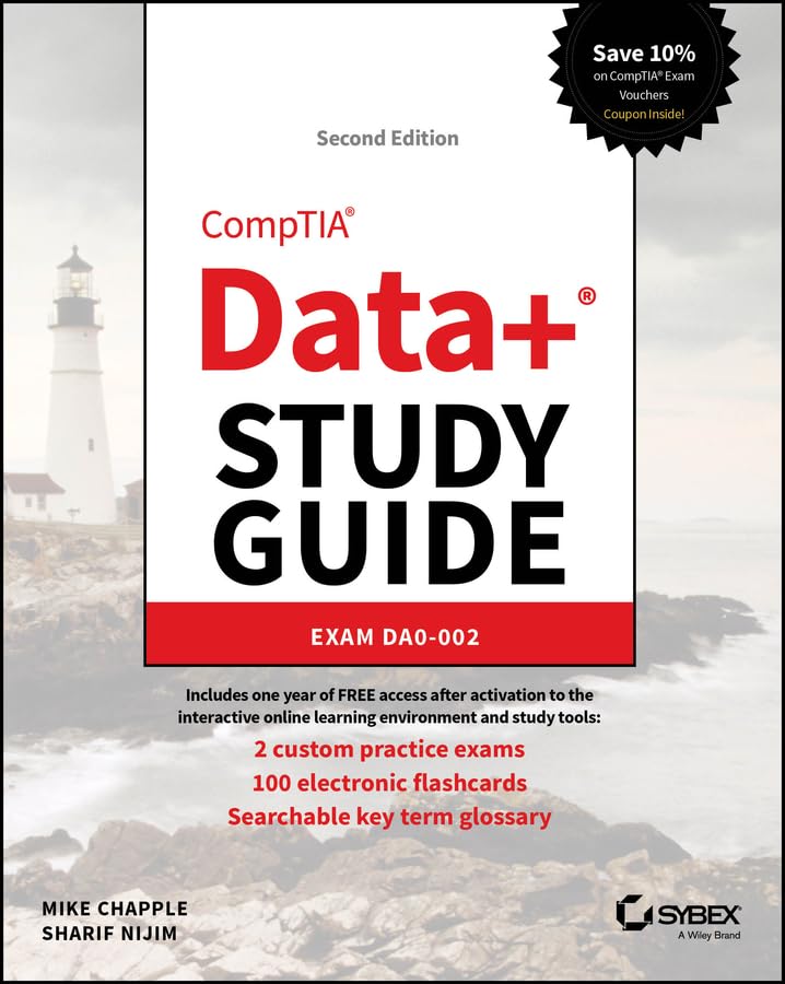 Cover of CompTIA Data+ Study Guide: Exam DA0-002 (Sybex Study Guide)