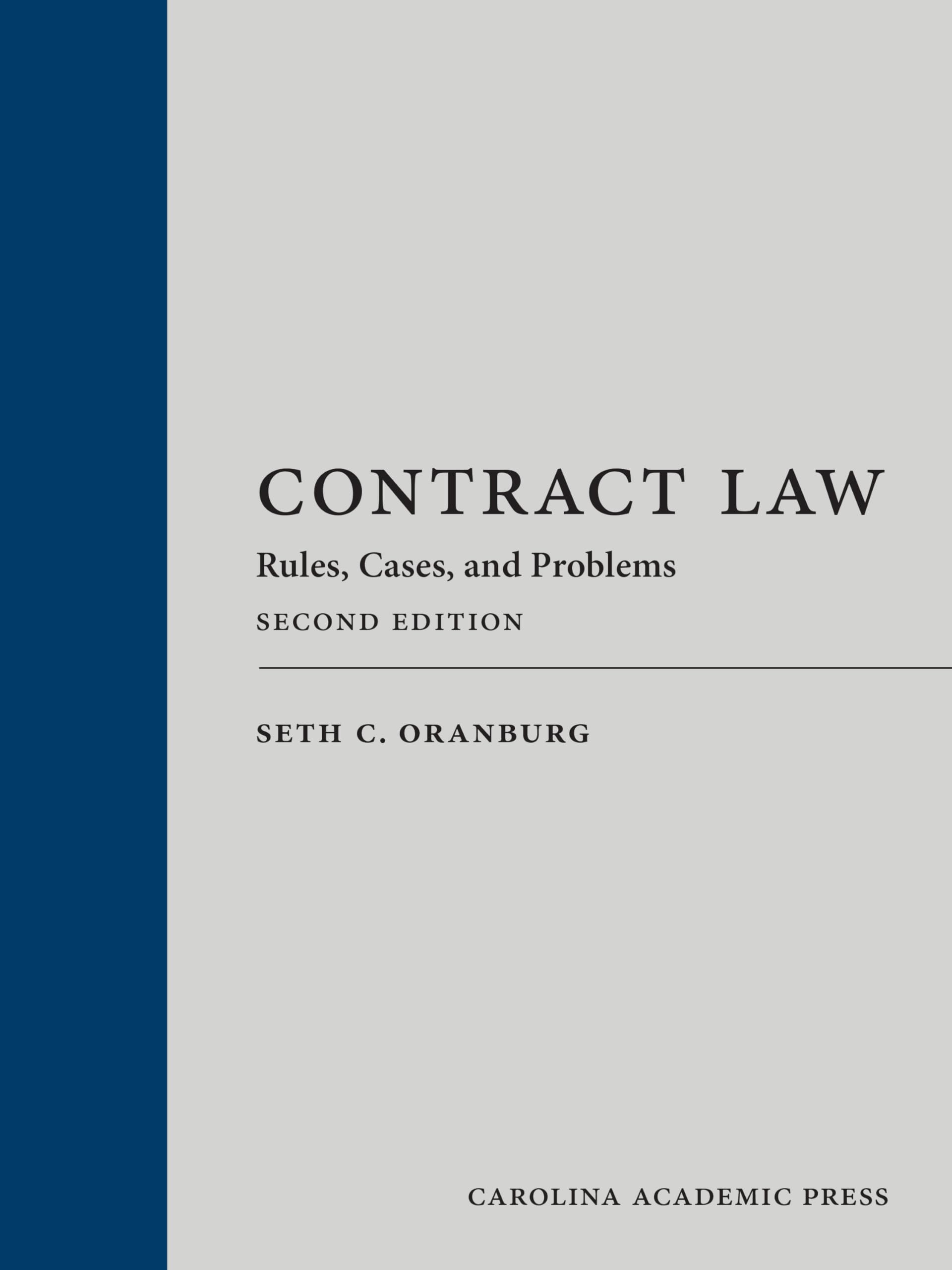 Cover of Contract Law: Rules, Cases, and Problems