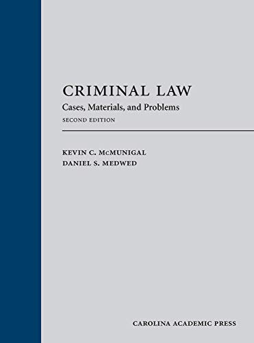 Cover of Criminal Law: Problems, Statutes, and Cases