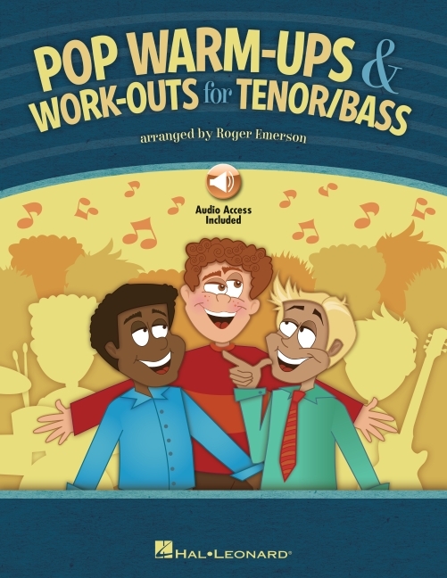 Cover of Pop Warm-Ups and Work-Outs for Tenor/Bass - Book with Online Audio Arranged by Roger Emerson