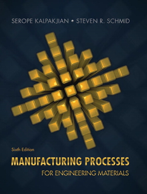 Cover of Manufacturing Processes for Engineering Materials