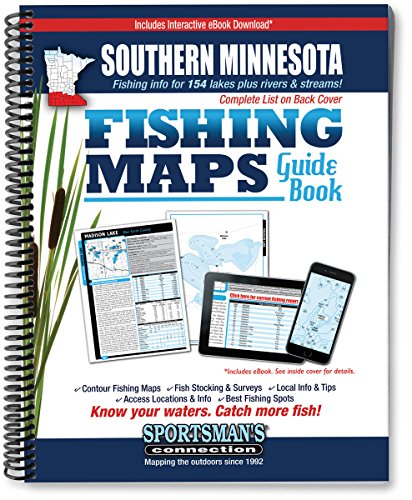 Cover of Southern Minnesota Fishing Map Guide: Lake Maps and Fishing Information for Over 130 Lakes Plus the Mississippi River and SE MN Trout Streams
