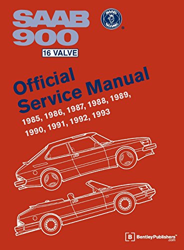 Cover of Saab 900 16 Valve Official Service Manual: 1985, 1986, 1987, 1988, 1989, 1990, 1991, 1992, 1993