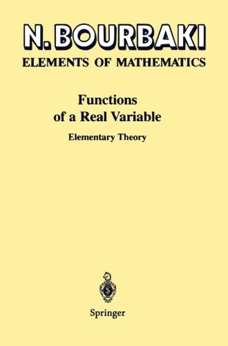 Cover of Functions of a Real Variable: Elementary Theory