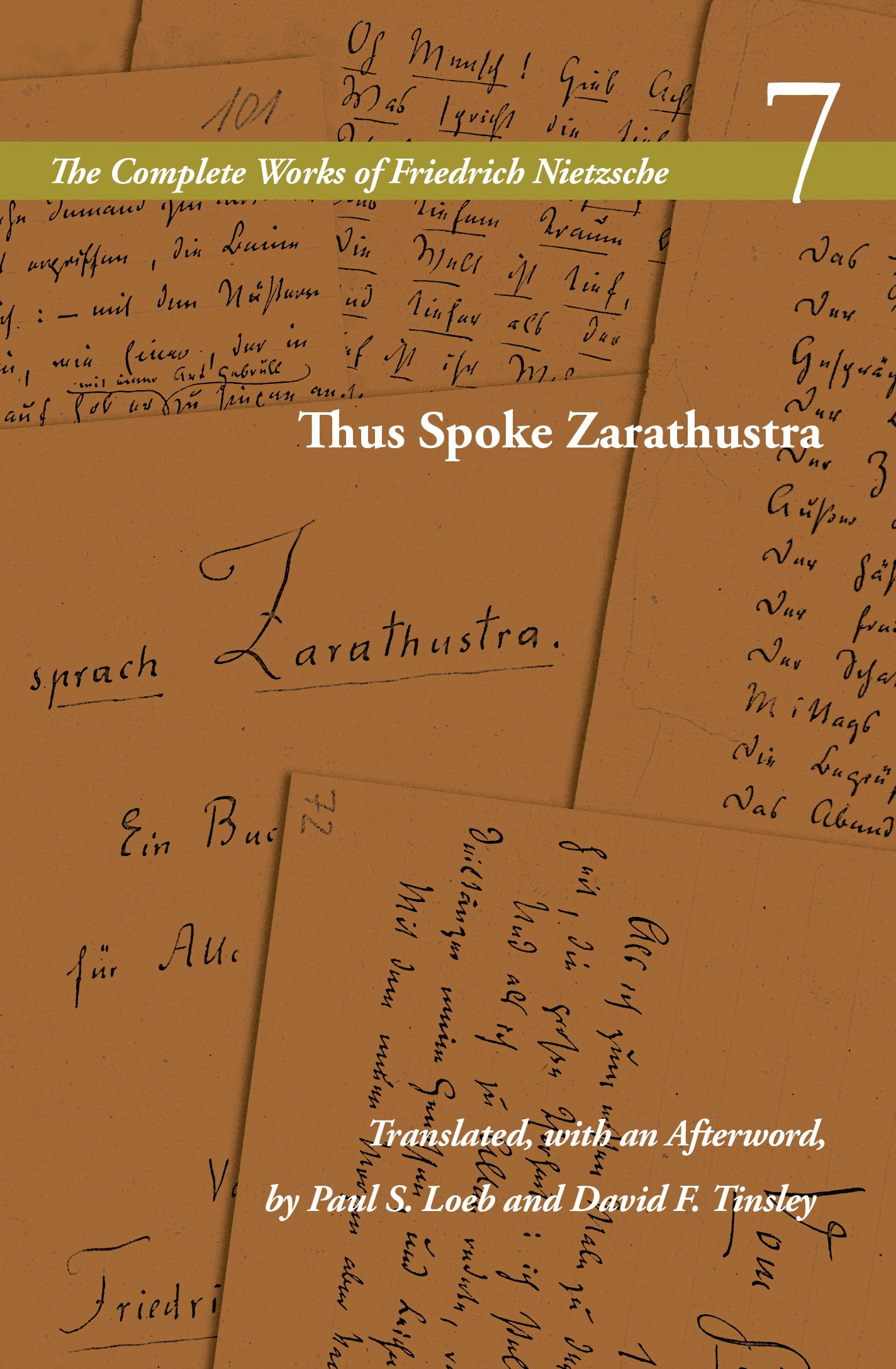 Cover of Thus Spoke Zarathustra: Volume 7 (The Complete Works of Friedrich Nietzsche)