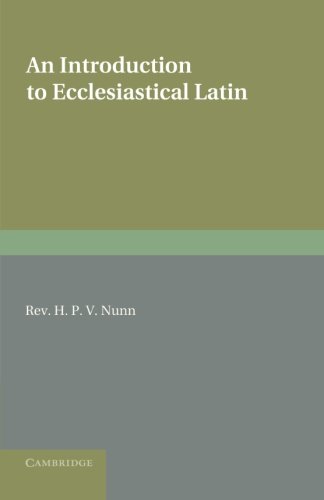 Cover of An Introduction to Ecclesiastical Latin