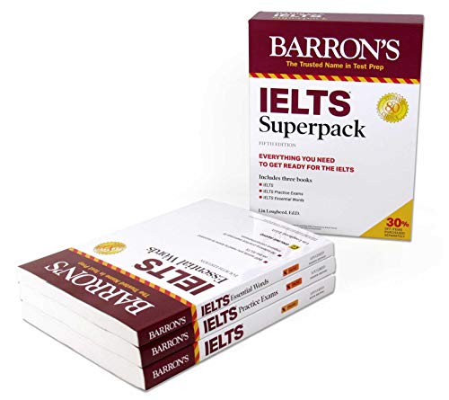 Cover of IELTS Superpack (Barron's Test Prep)