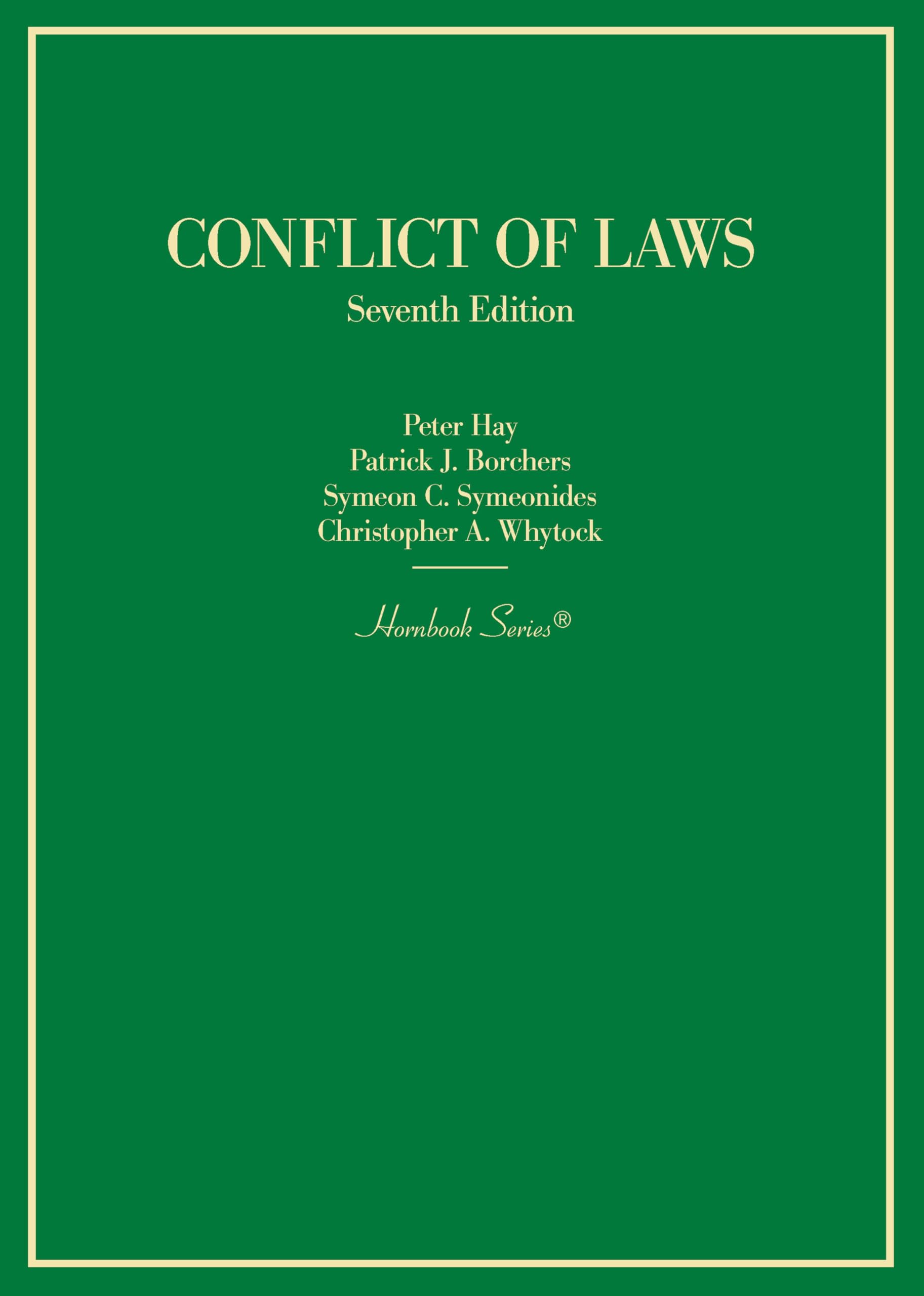 Cover of Conflict of Laws (Hornbooks)