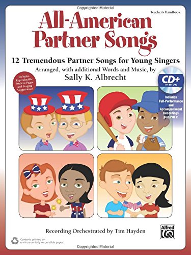 Cover of All-American Partner Songs: 12 Tremendous Partner Songs for Young Singers (Kit), Book & Enhanced CD (Partner Songbooks)