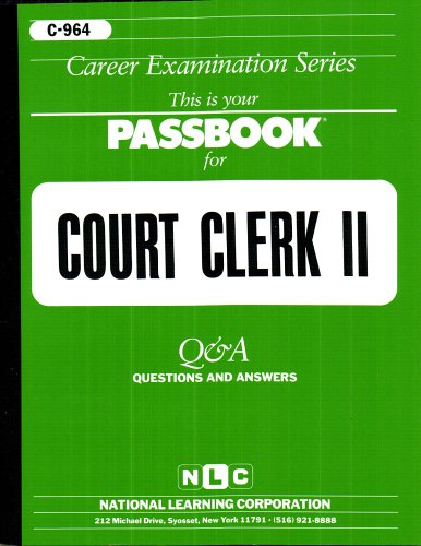 Cover of Court Clerk II(Passbooks) (Career Examination Passbooks)