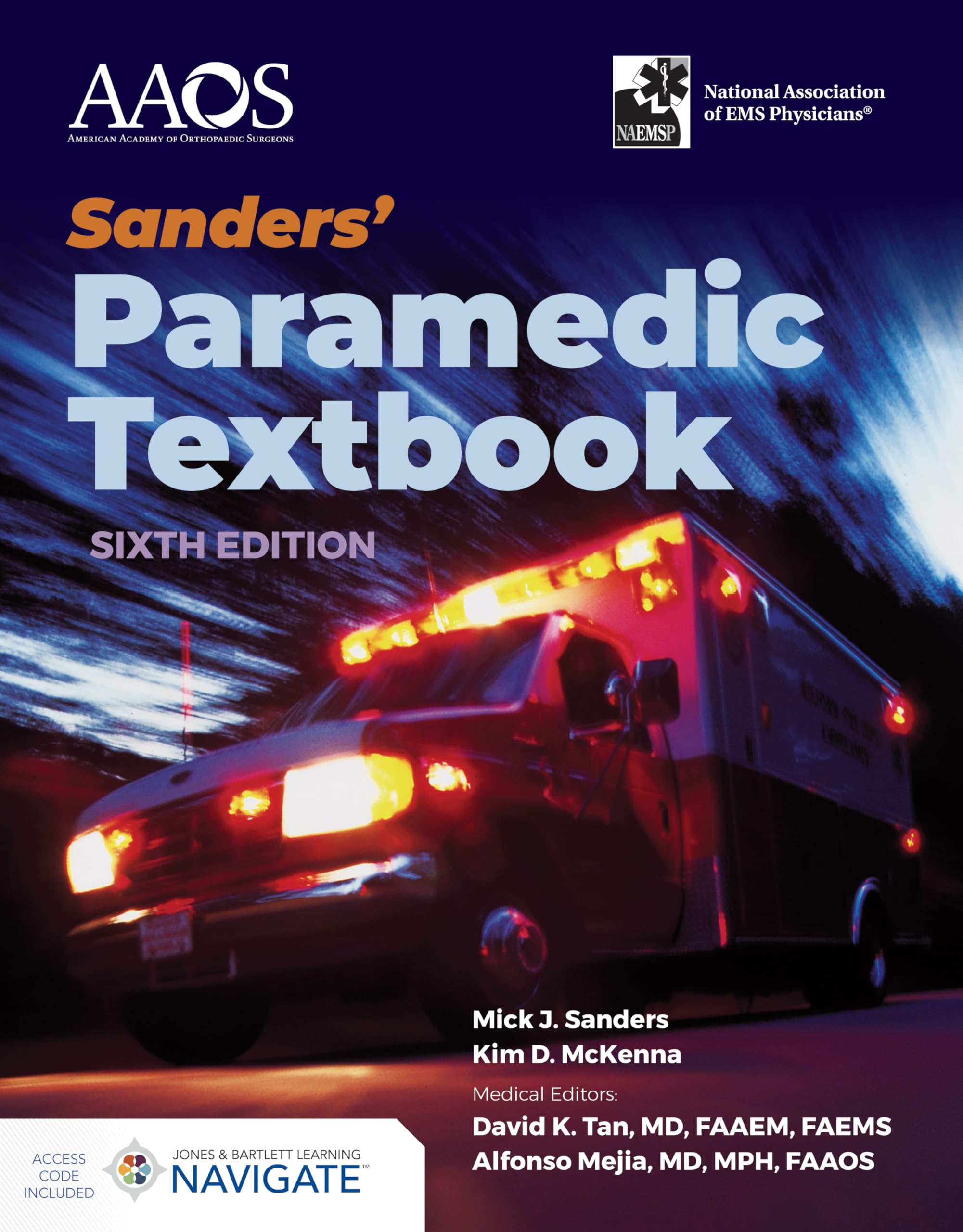 Cover of Sanders' Paramedic Textbook