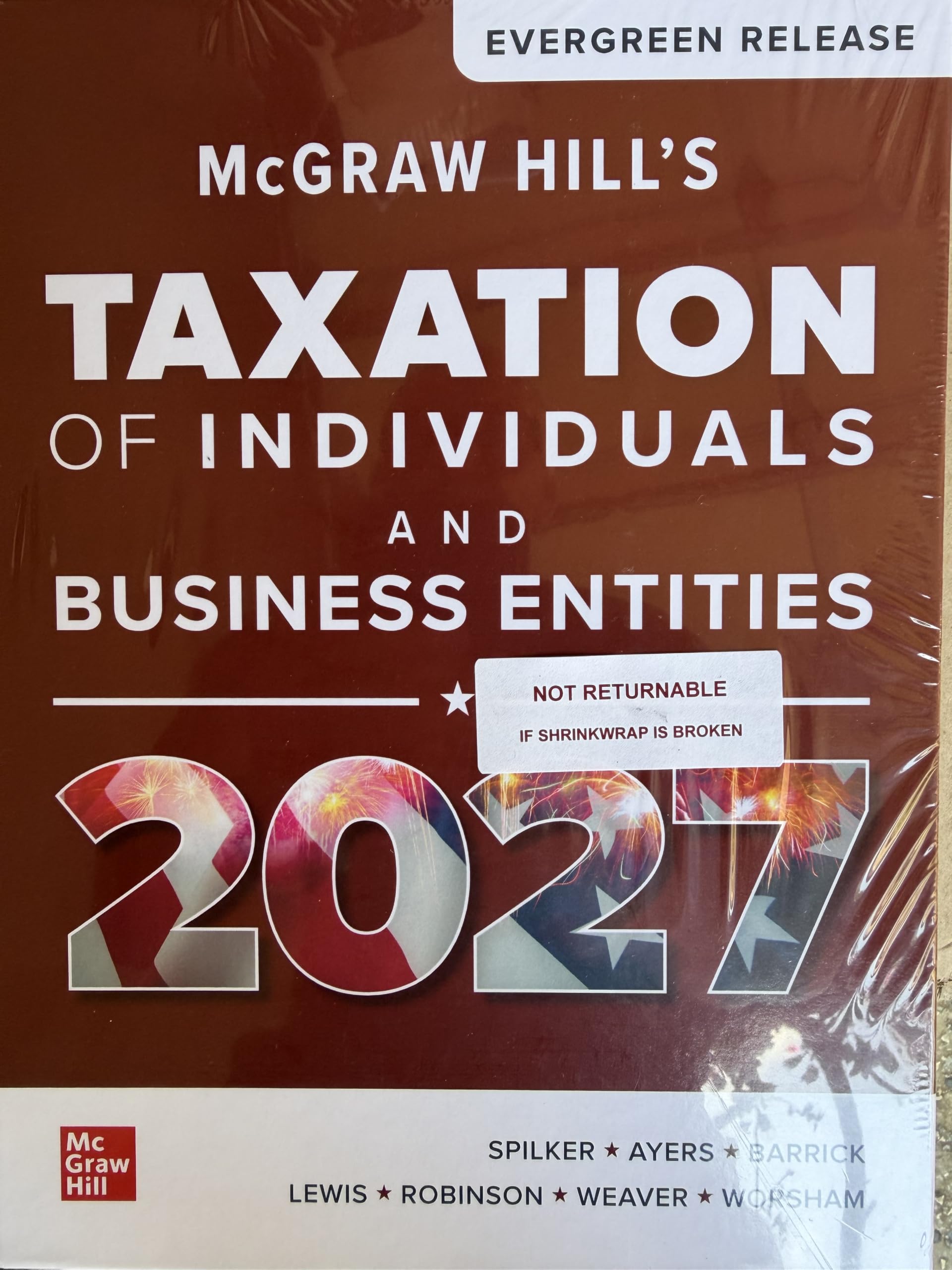 Cover of McGraw Hill's Taxation of Individuals and Business Entities 2027: Evergreen Release