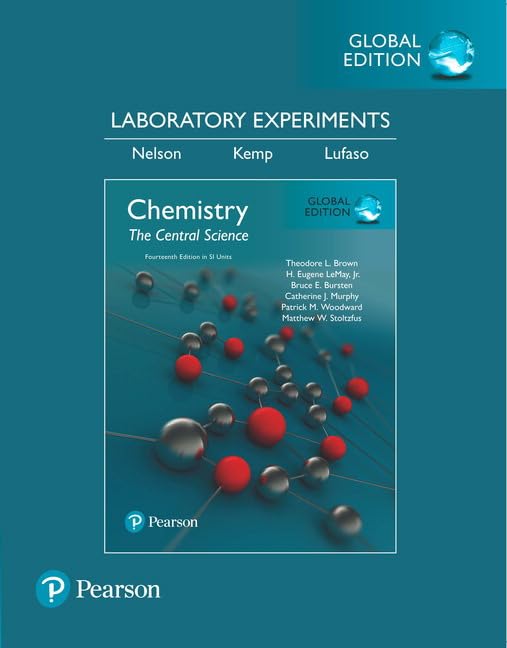 Cover of Laboratory Experiments for Chemistry: The Central Science, SI Edition