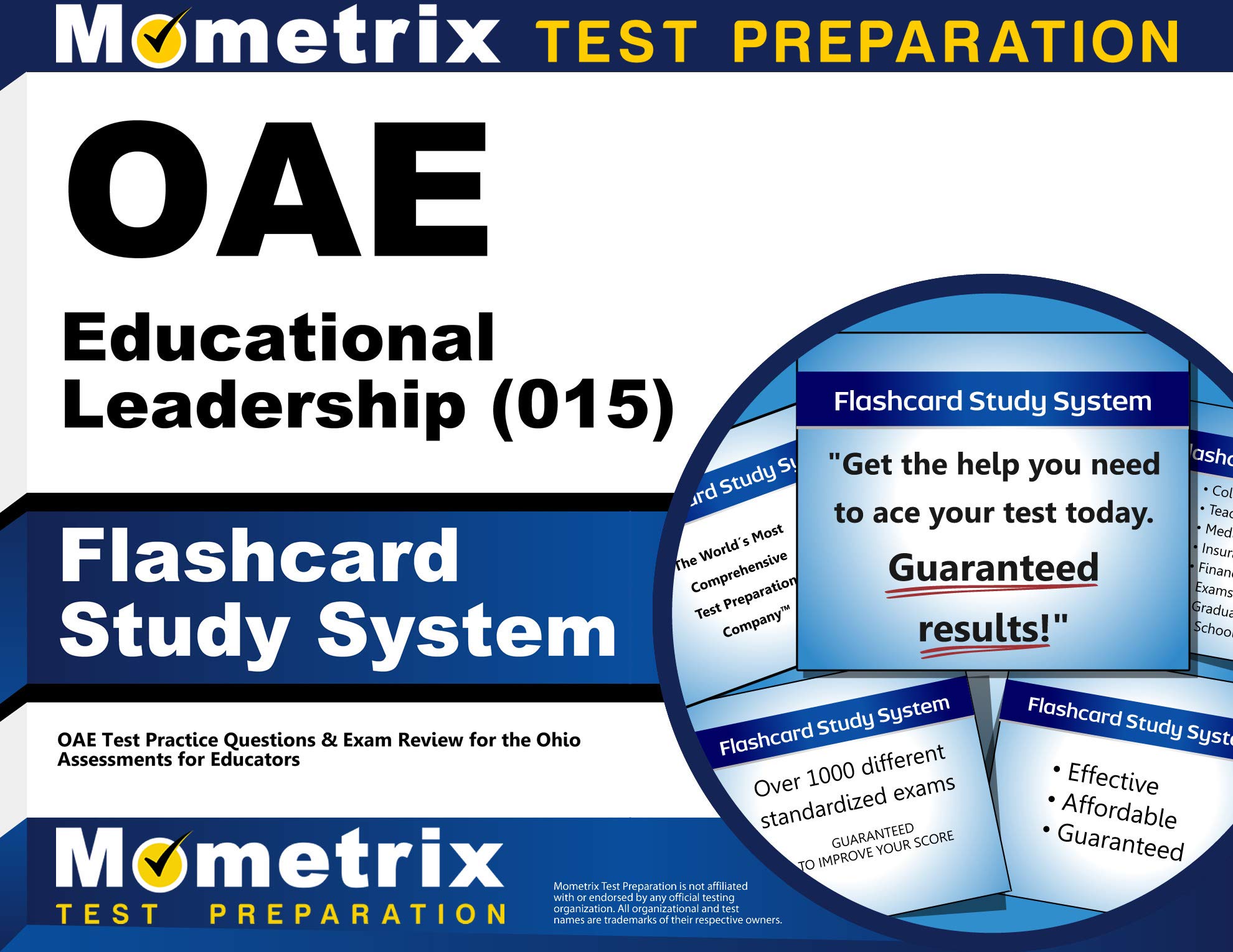 Cover of OAE Educational Leadership (015) Flashcard Study System: OAE Test Practice Questions & Exam Review for the Ohio Assessments for Educators (Cards)