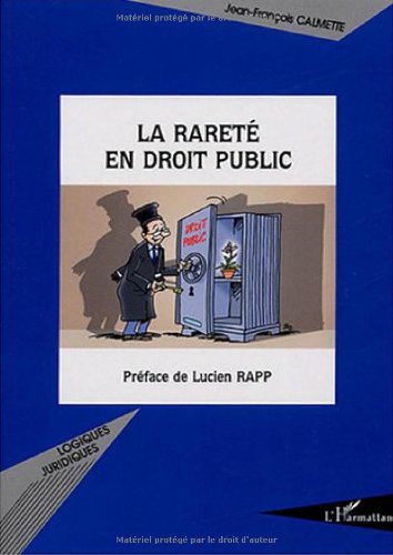 Cover of La rareté en droit public (French Edition)