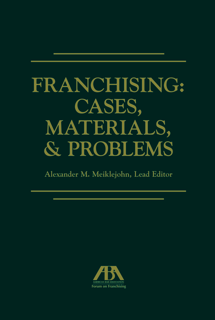 Cover of Franchising: Cases, Materials, and Problems