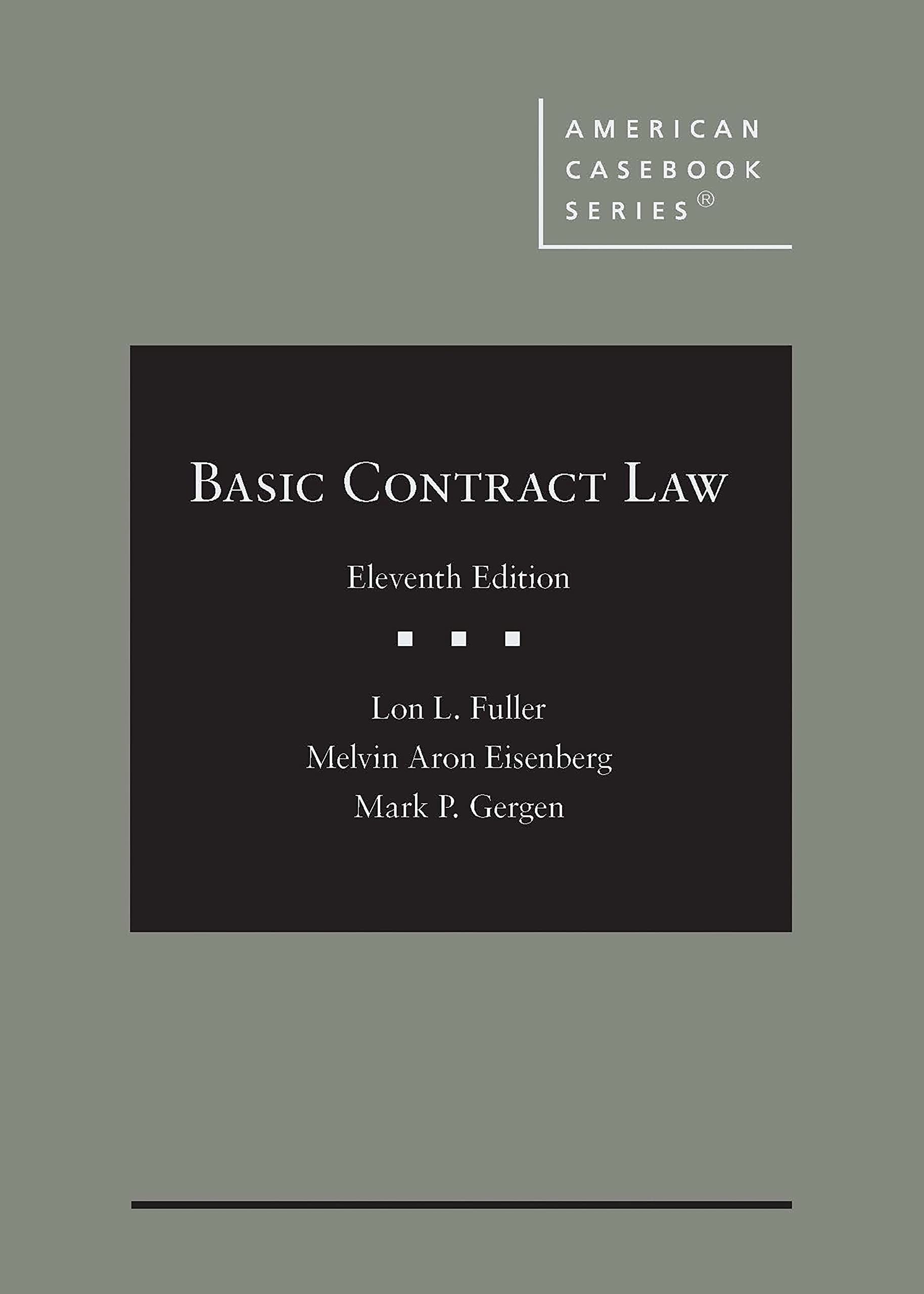 Cover of Basic Contract Law (American Casebook Series)