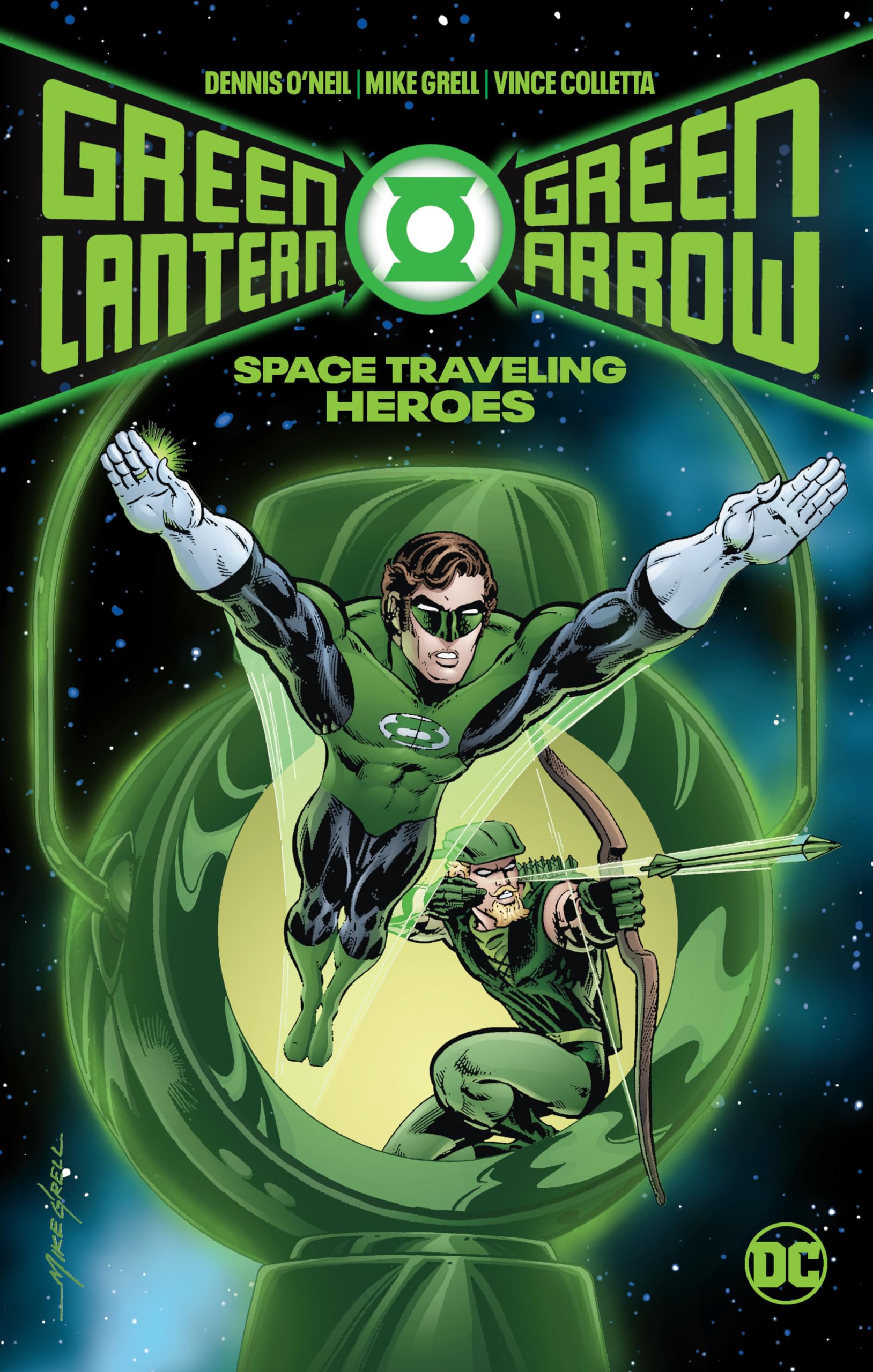 Cover of Green Lantern/Green Arrow: Space Traveling Heroes (Green Lantern/Green Arrow by Denny O' Neil & Mike Grell)