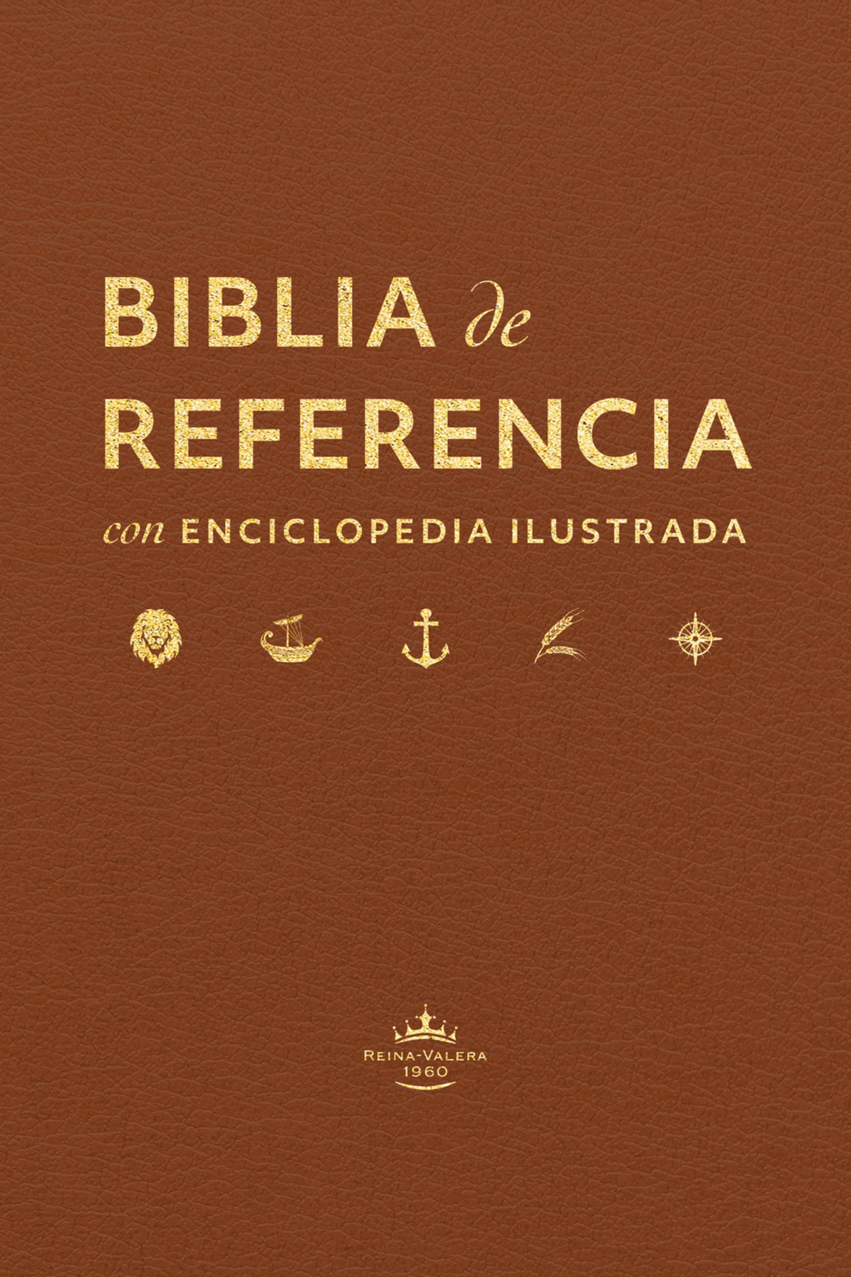 Cover of Biblia de referencia con enciclopedia ilustrada (Similpiel marrón) (Spanish Edition)