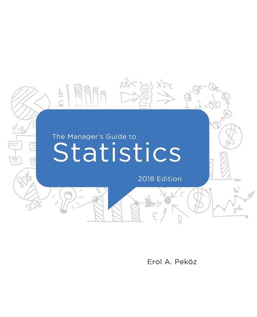 Cover of The Manager's Guide to Statistics, 2018 edition