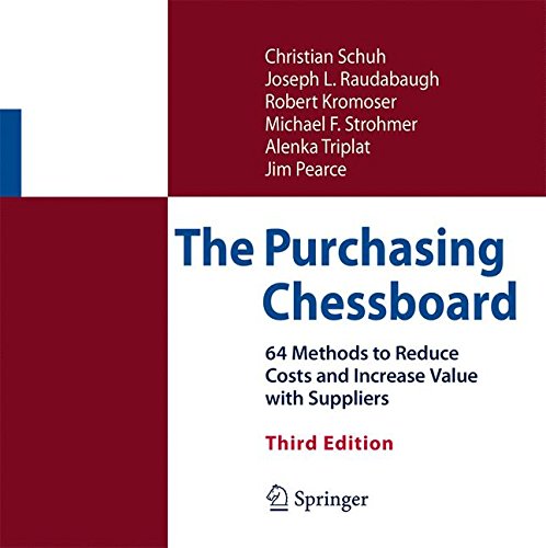 Cover of The Purchasing Chessboard: 64 Methods to Reduce Costs and Increase Value with Suppliers