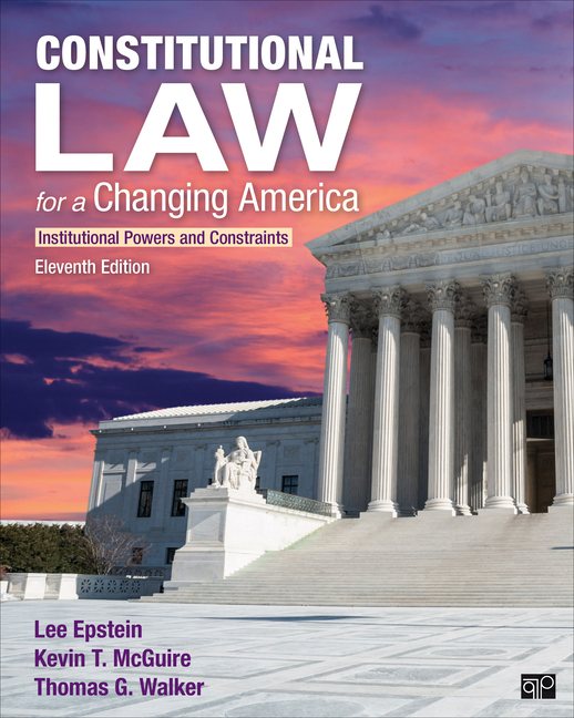 Cover of Constitutional Law for a Changing America: Institutional Powers and Constraints