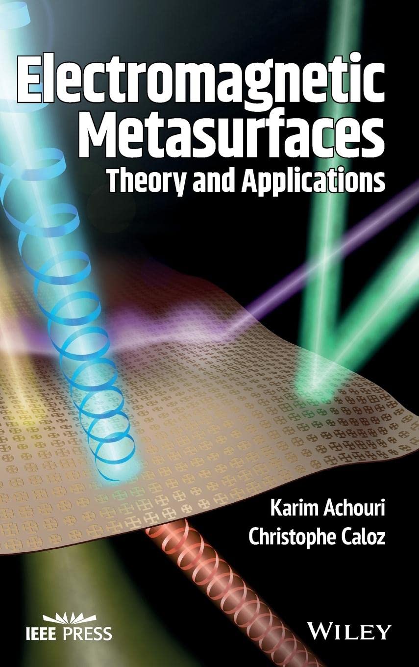 Cover of Electromagnetic Metasurfaces: Theory and Applications