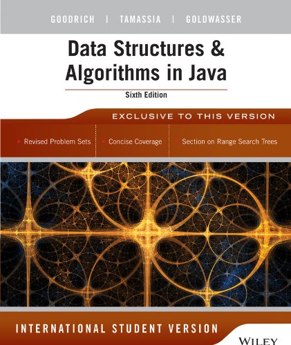 Cover of Data Structures and Algorithms in Java 6th Edition International Student Version