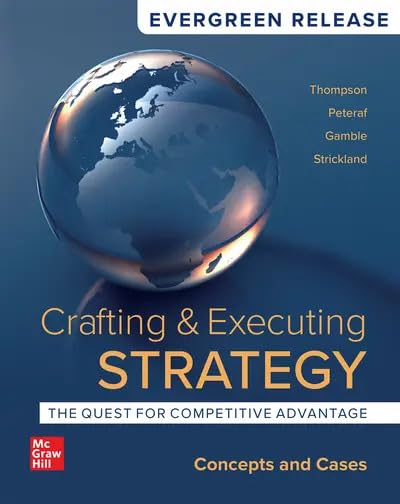 Cover of Loose-Leaf for Crafting and Executing Strategy: Concepts and Cases, 2024 Release