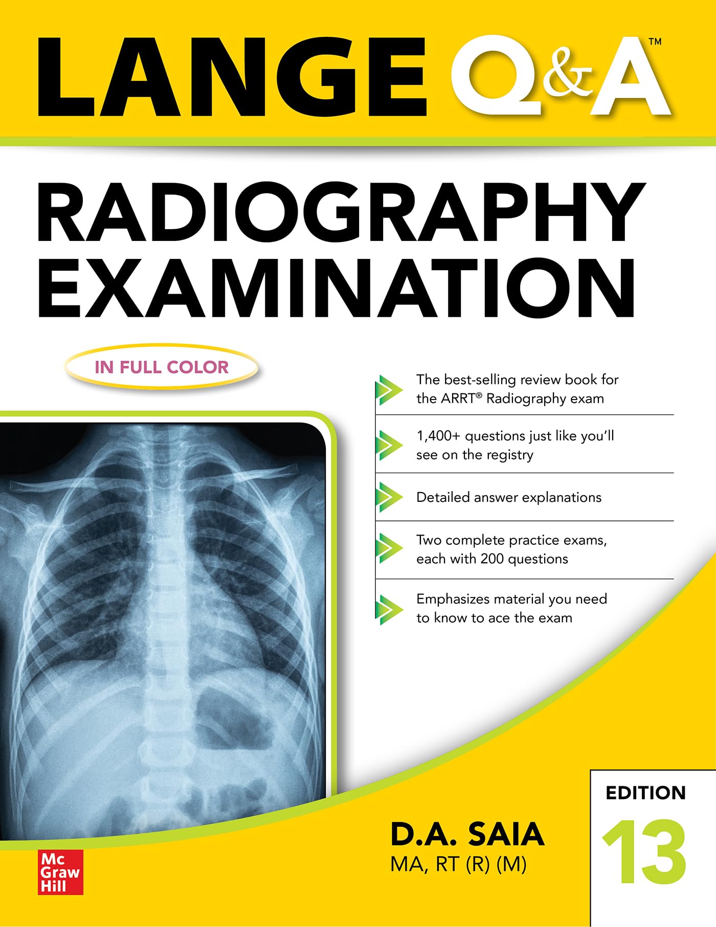 Cover of Lange Q & A Radiography Examination, Thirteenth Edition