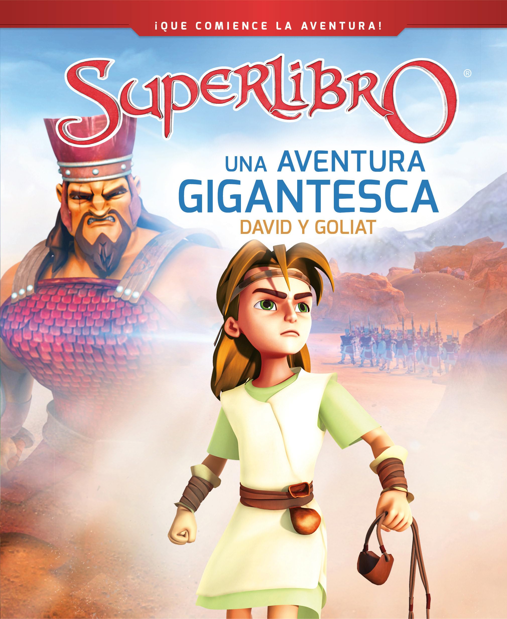 Cover of Una aventura gigantesca: David y Goliat (Superbook) (Spanish Edition)