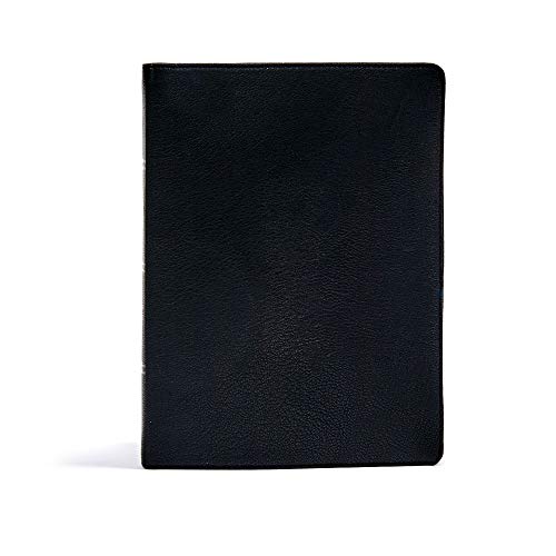 Cover of CSB Verse-By-Verse Reference Bible, Holman Handcrafted Collection, Black Premium Goatskin