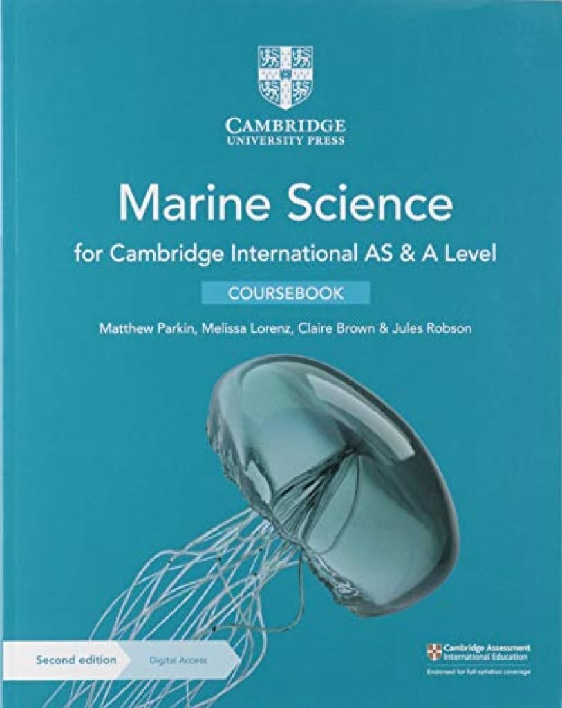 Cover of Cambridge International AS & A Level Marine Science Coursebook with Digital Access (2 Years)