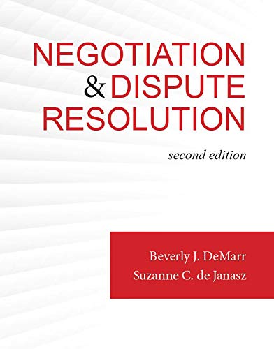 Cover of Negotiation and Dispute Resolution, 2e, second