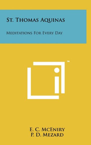 Cover of St. Thomas Aquinas: Meditations For Every Day