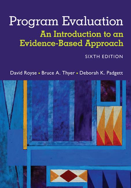 Cover of Program Evaluation: An Introduction to an Evidence-Based Approach (Revised)