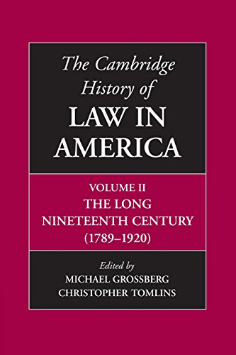 Cover of The Cambridge History of Law in America (Volume 2)