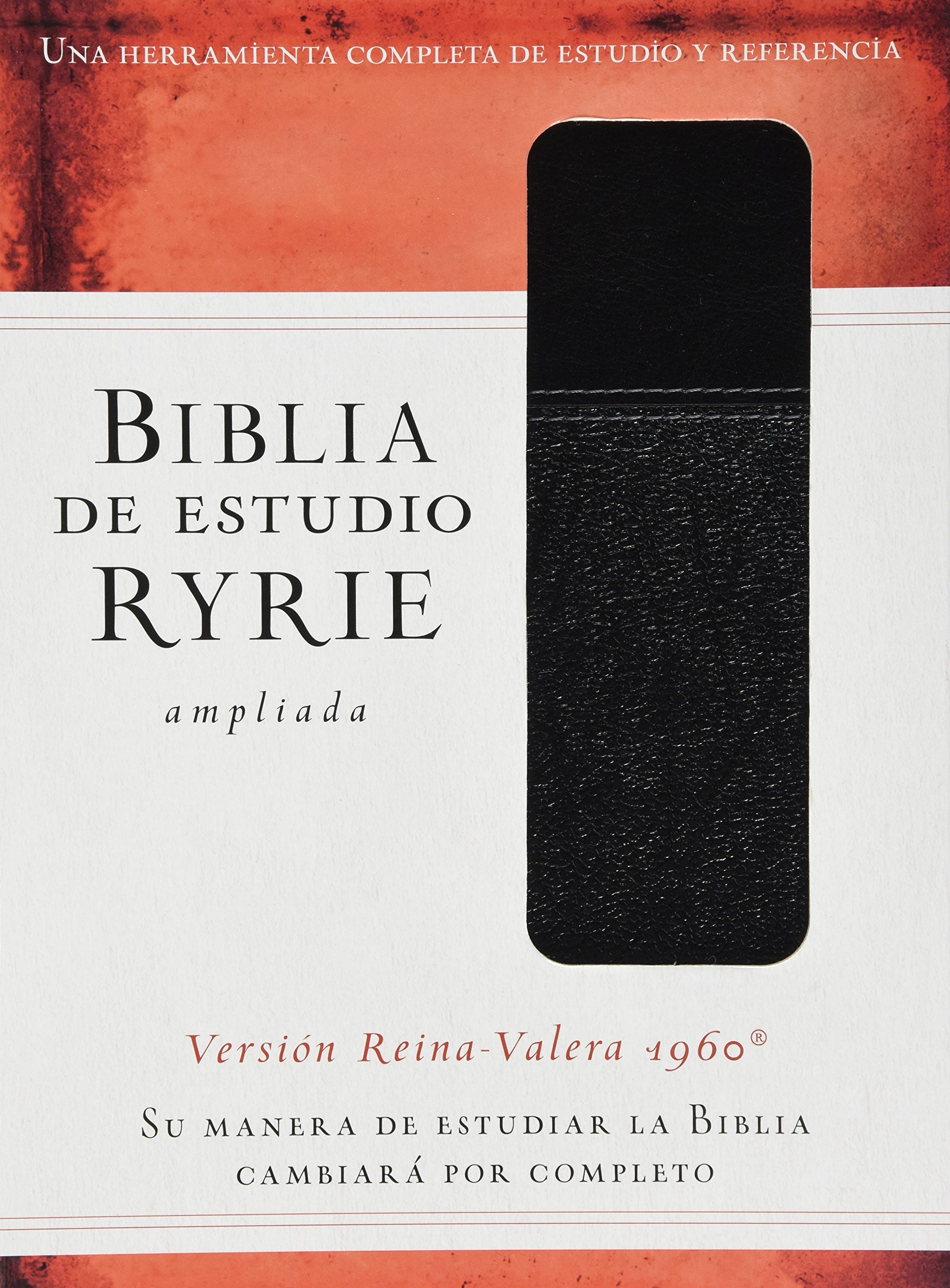 Cover of Biblia de estudio Ryrie ampliada: Duo-tono negor con índice (Spanish Edition)