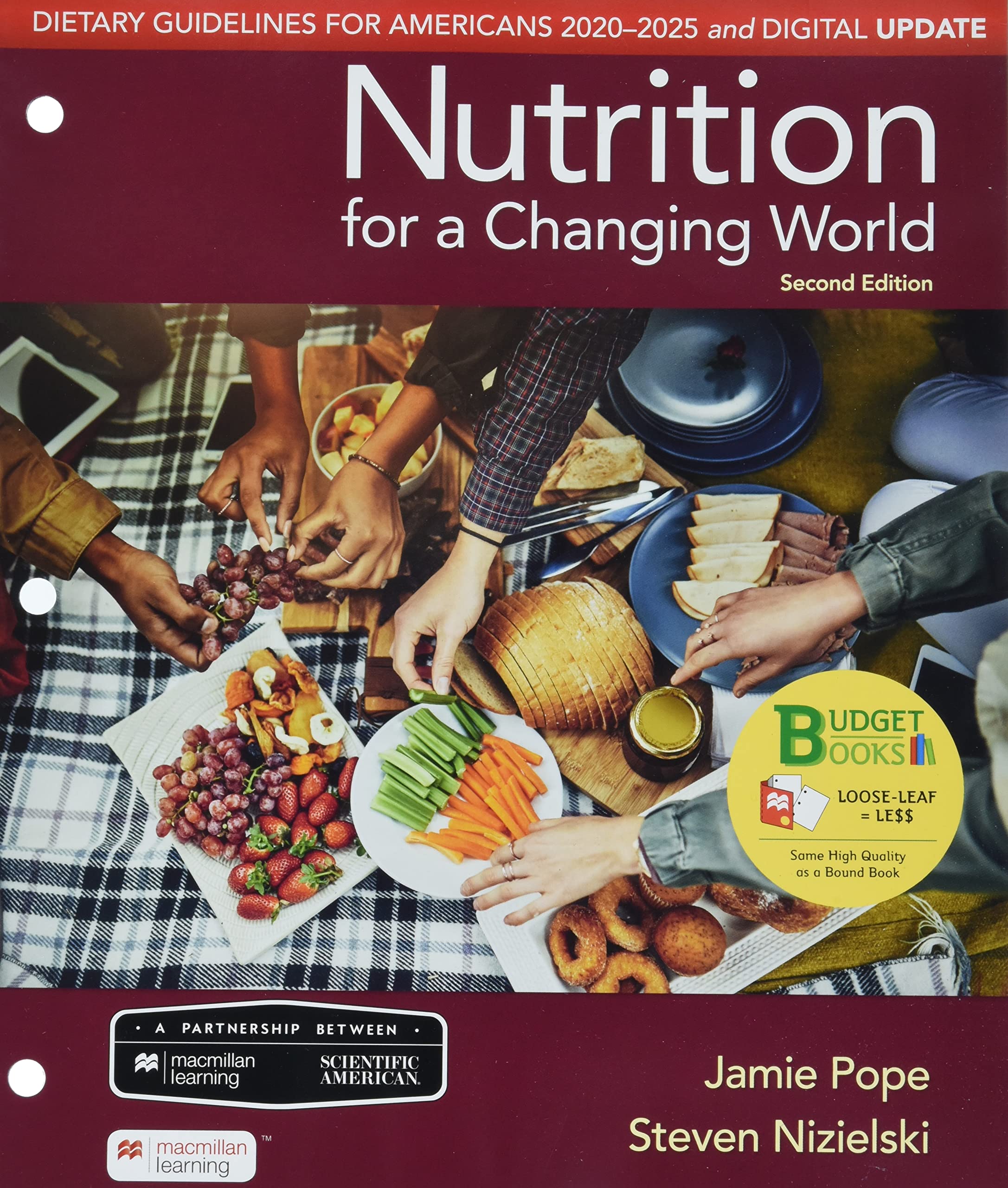 Cover of Loose-leaf Version for Scientific American Nutrition for a Changing World: Dietary Guidelines for Americans 2020-2025 & Digital Update