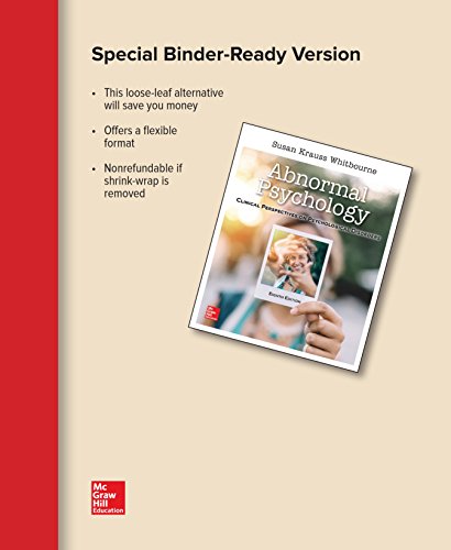 Cover of Looseleaf for Abnormal Psychology: Clinical Perspectives on Psychological Disorders