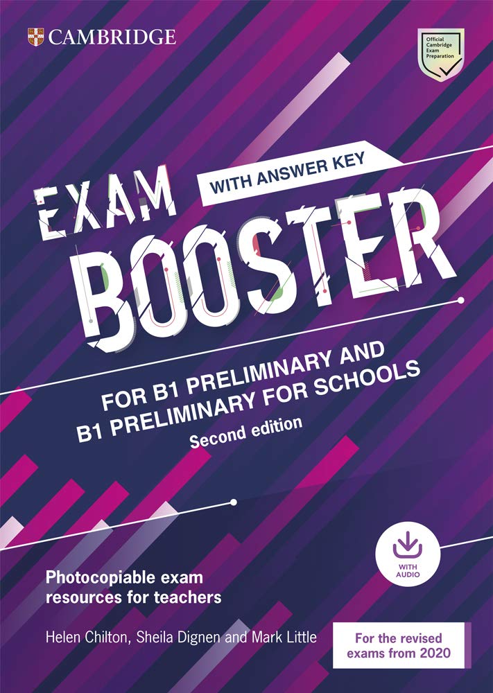 Cover of Cambridge Exam Boosters for the Revised 2020 Exam Second edition. Preliminary and Preliminary for Schools Exam Booster with Answither Key with Audio. (Cambridge English Exam Boosters)