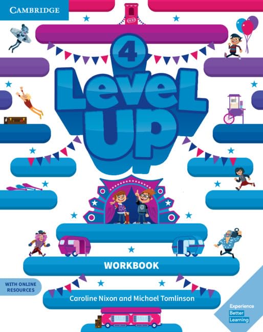 Cover of Level Up Level 4 Workbook with Online Resources and My Home Booklet